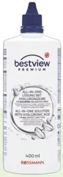 Rossmann Bestview Premium All-in-One Lösung mit Hyaluronsäure Angebot