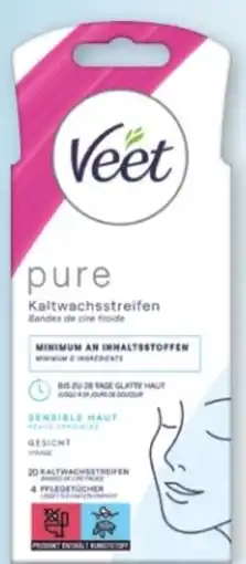Rossmann Veet Kaltwachsstreifen Gesicht Angebot