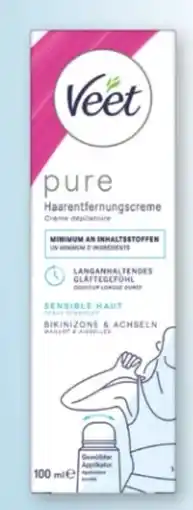 Rossmann Veet Bikini & Achseln Haarentfernungscreme Angebot