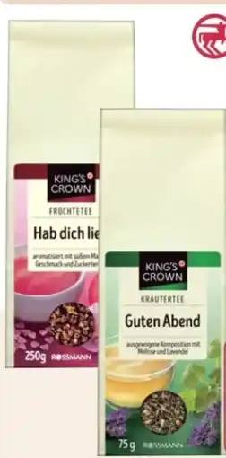 Rossmann King's Crown Früchtetee Angebot