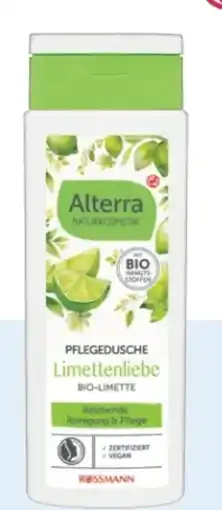 Rossmann Alterra Pflegedusche Limettenliebe Bio-Limette Angebot