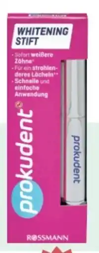 Rossmann Prokudent Whitening Stift Angebot