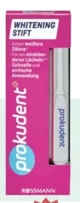 Rossmann Prokudent Whitening Stift Angebot