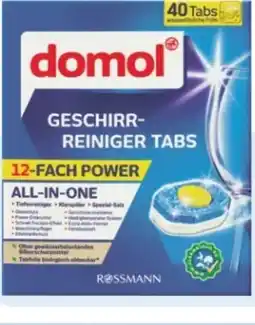 Rossmann Domol Geschirr-Reiniger Tabs 12in1 Angebot