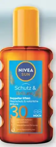 Rossmann Nivea Sun Schutz & Bräune Öl-Spray LSF 30 Angebot
