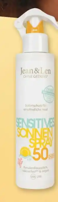 Rossmann Jean & Len Sensitives Sonnenspray LSF 50 Angebot