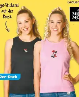 NETTO Disney Minnie Mouse Damen Ripp-Tanktops Angebot