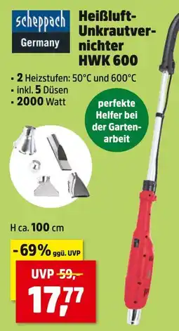 Thomas Philipps Scheppach heißluft-unkrautvernichter hwk 600 Angebot