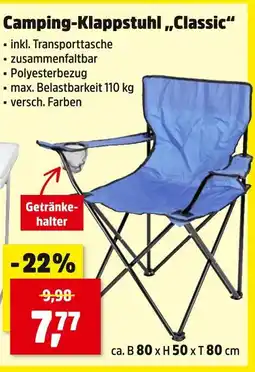 Thomas Philipps Camping-klappstuhl „classic“ Angebot