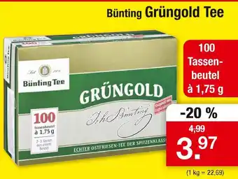 Zimmermann Bünting grüngold tee Angebot