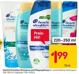 Rusta Head & shoulders shampoo und pflegespülung Angebot