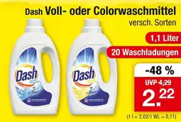 Zimmermann Dash vollwaschmittel Angebot