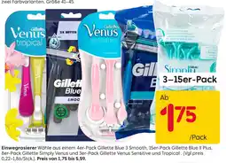 Rusta Gillette einwegrasierer Angebot