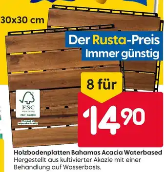 Rusta Rusta holzbodenplatten bahamas acacia waterbased Angebot