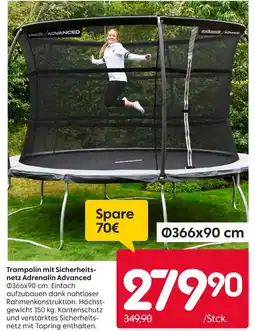 Rusta Adrenalin advanced trampolin mit sicherheitsnetz Angebot