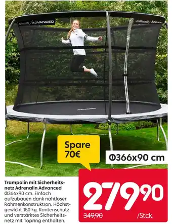 Rusta Adrenalin advanced trampolin mit sicherheitsnetz Angebot