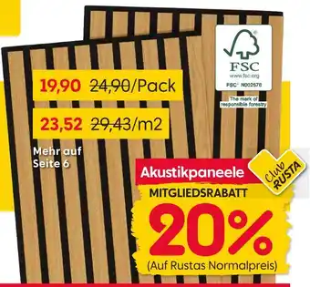Rusta Akustikpaneele Angebot