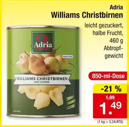 Zimmermann Adria williams christbirnen Angebot