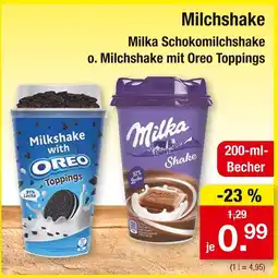 Zimmermann Milka schokomilchshake Angebot