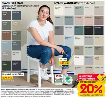 Rusta Nyans wandfarbe und nyans full-matt edition Angebot