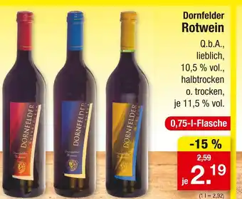 Zimmermann Dornfelder rotwein Angebot