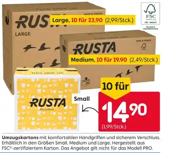 Rusta Umzugskartons Angebot