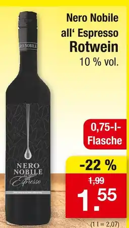Zimmermann Nero nobile all' espresso rotwein Angebot