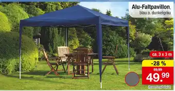 Zimmermann Alu-faltpavillon Angebot