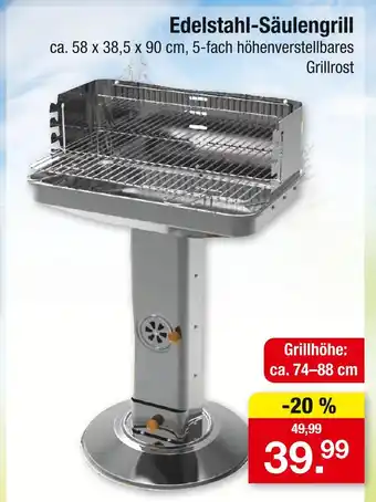 Zimmermann Edelstahl-säulengrill Angebot