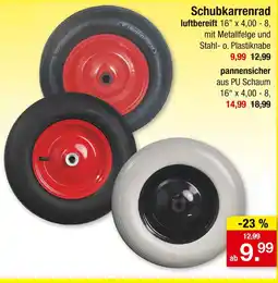Zimmermann Schubkarrenrad luftbereift Angebot