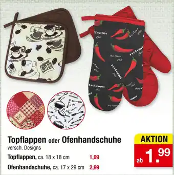 Zimmermann Topflappen Angebot