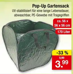 Zimmermann Pop-up gartensack Angebot