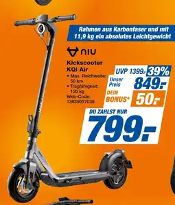 Expert Niu kickscooter kqi air Angebot