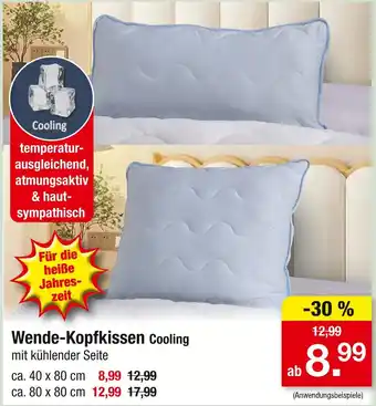 Zimmermann Wende-kopfkissen cooling Angebot