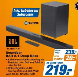 Expert Jbl soundbar bar 2.1 deep bass Angebot