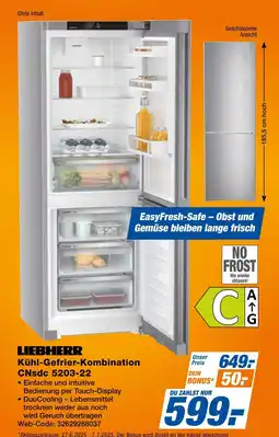 Expert Liebherr kühl-gefrier-kombination cnsdc 5203-22 Angebot