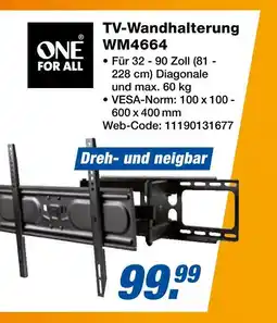 Expert One for all tv-wandhalterung wm4664 Angebot