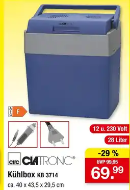 Zimmermann Clatronic kühlbox kb 3714 Angebot
