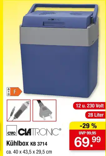 Zimmermann Clatronic kühlbox kb 3714 Angebot