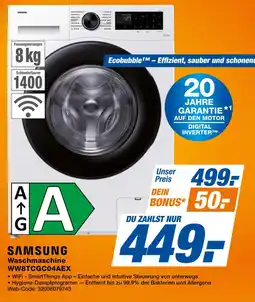Expert Samsung waschmaschine ww8tcgc04aex Angebot