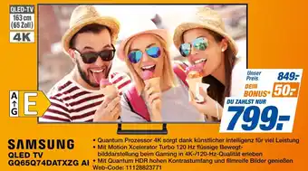 Expert Samsung qled tv gq65q74datxzg ai Angebot