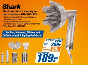 Expert Shark flexstyle 5-in-1 haarstyler und -trockner hd446sleu Angebot