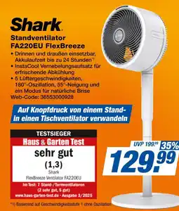 Expert Shark standventilator fa220eu flexbreeze Angebot