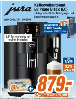 Expert Jura kaffeevollautomat e8 piano black (ec) Angebot