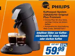 Expert Philips kaffeepad-system csa220/60 original plus premium Angebot