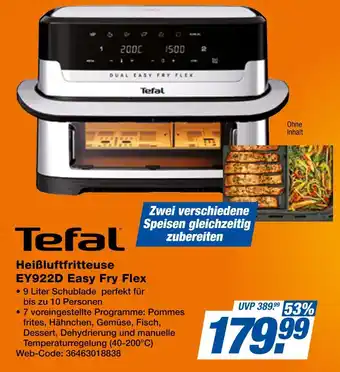 Expert Tefal heißluftfritteuse ey922d easy fry flex Angebot