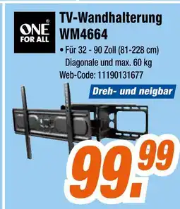 Expert One for all tv-wandhalterung wm4664 Angebot