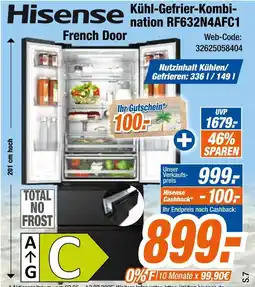 Expert Hisense kühl-gefrier-kombination rf632n4afc1 Angebot