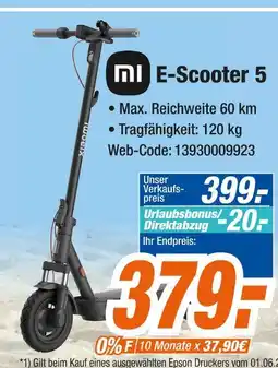 Expert Xiaomi e-scooter 5 Angebot