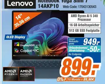 Expert Lenovo notebook yoga slim 7 14akp10 Angebot